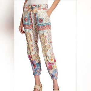 JOHNNY WAS Colorful  Patterned Pants-Joggers MEDIUM